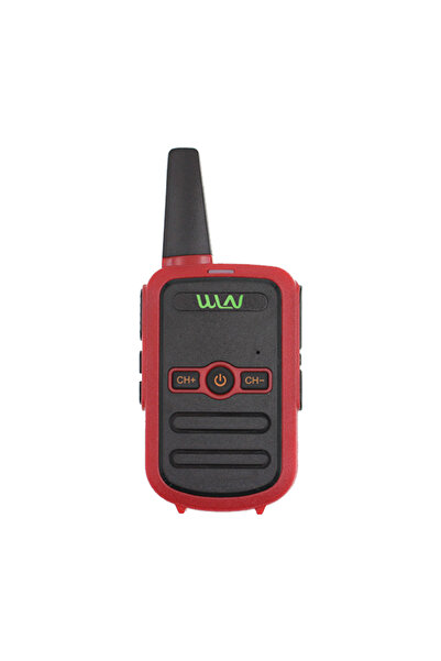 WLN KD-C51 16 Kanal 3-5 Km Tekli Kırmızı Telsiz (Şarj Aleti Dahil)