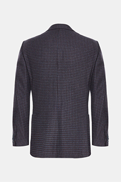 W Collection BURGUNDY BUTTONED WOOL JACKET