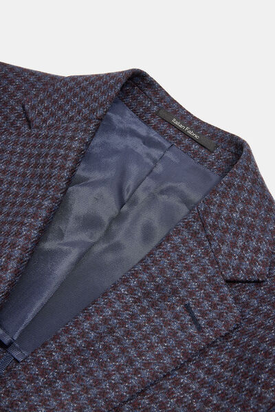 W Collection BURGUNDY BUTTONED WOOL JACKET