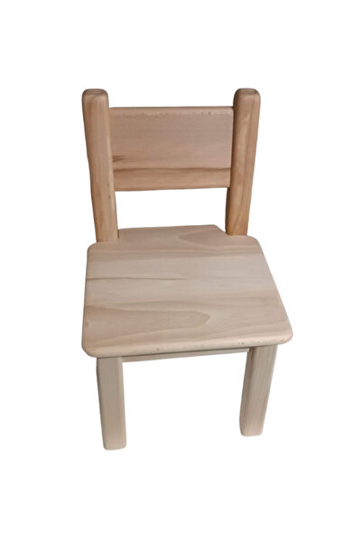 OEM Chair with backrest made of solid beech wood for children, 50 x 30 cm