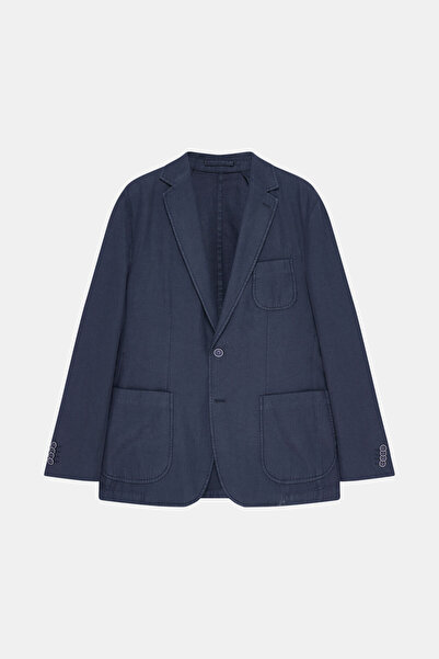 W Collection Dark Blue Buttoned Jacket