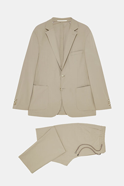 W Collection BEIGE BUTTONED SUIT