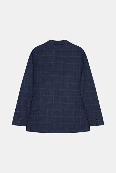 W Collection Dark Blue Buttoned Suit