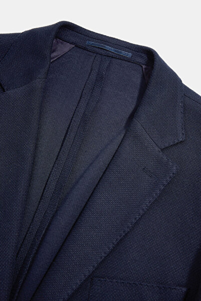 W Collection Dark Blue Buttoned Jacket