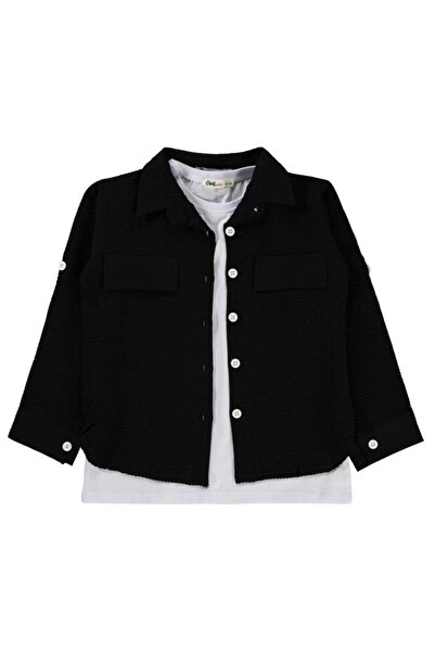 Civil Girls Πουκάμισο για κορίτσι 6-9 ετών Μαύρο