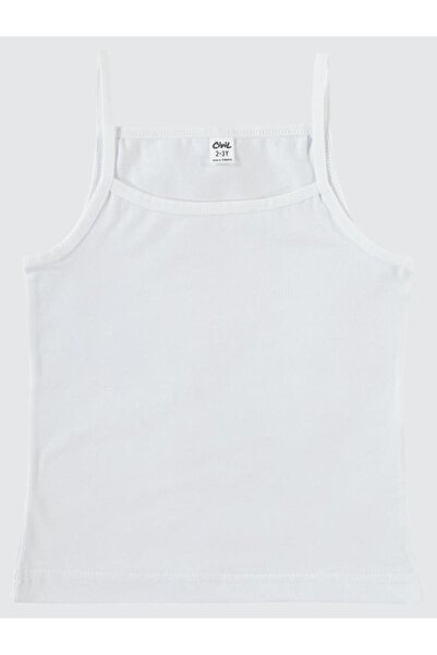 Civil Girls Lila-Beyaz Basic 2-10 Years Old 2-Piece Undershirt St - White 4-5 Years Old
