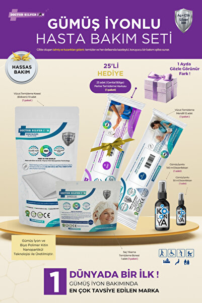 Doctor Silver Ion Yatan Hasta ve Evde Bakım Seti – Gümüş İyonlu, 25’li Perine...