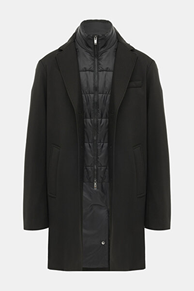 W Collection Black Overcoat