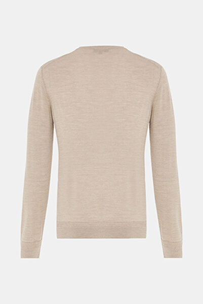 W Collection Beige Crew Neck Long Sleeve Sweater