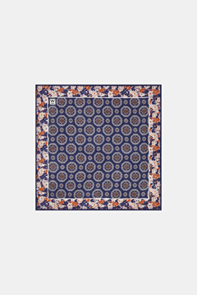 W Collection LACİVERT YÜN MENDİL