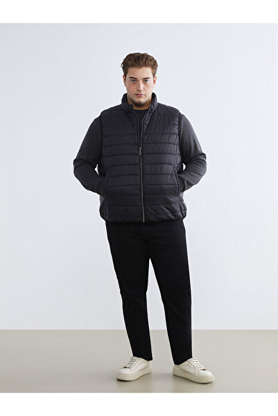 LC Waikiki Візія Новий сезон Великий розмір Стандартний крій Прямий комір Чоловічий надувний жилет