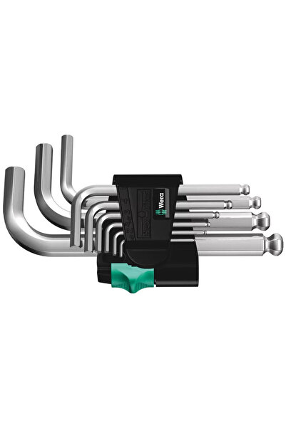 wera 950/9 Hex-Plus 3 Kısa Topbaş Alyan Set 05133163001