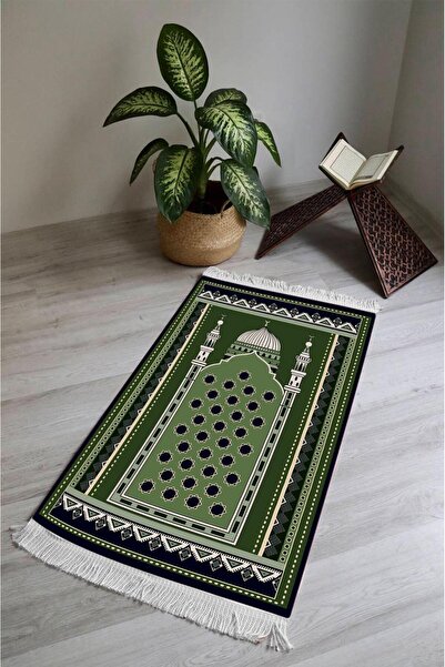 Dolce Mariee Digital Printing Non-Slip Based Washable Tasseled Prayer Rug Scd...