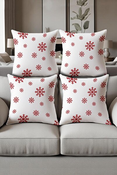 Dolce Mariee Digital Printed Soft Textured 4-Piece Throw Pillow Cover Set (43...
