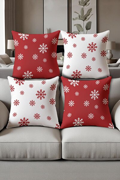 Dolce Mariee Digital Printed Soft Textured 4-Piece Throw Pillow Cover Set (43...