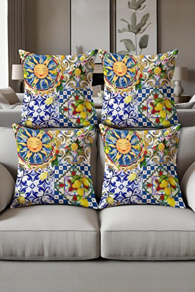 Dolce Mariee طقم غطاء وسادة مكون من مطبوع قطع من ديجيتال (43 × 43 سم) KRL0057