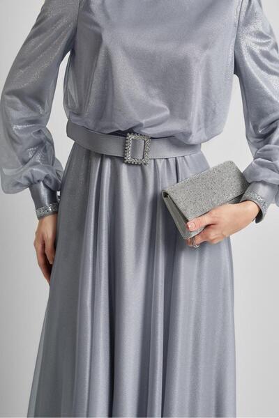 Alvina Belted Evening Dress 45607