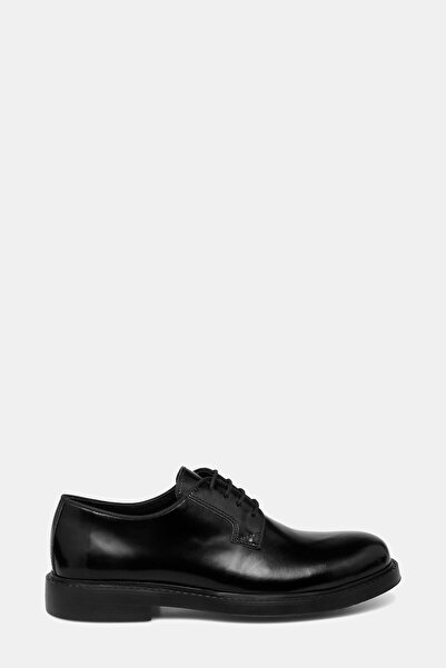 W Collection Black Leather Shoes
