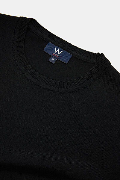 W Collection Black Crew Neck T-Shirt
