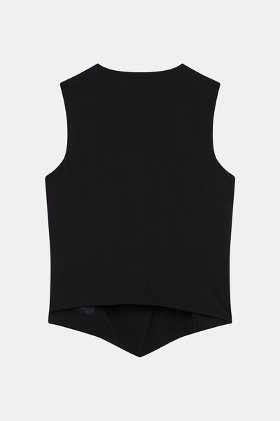 W Collection Black Sleeveless Bluz