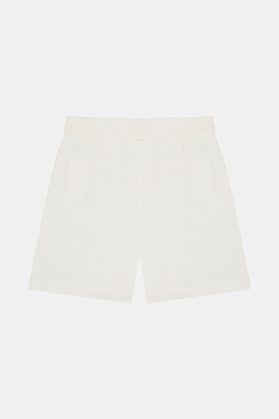 W Collection White Pleated Shorts