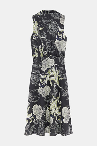 W Collection BLACK PATTERNED DRESS