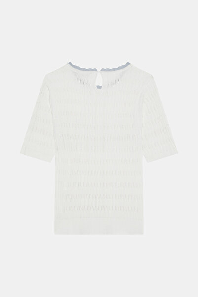 W Collection White Short Sleeve Knitwear