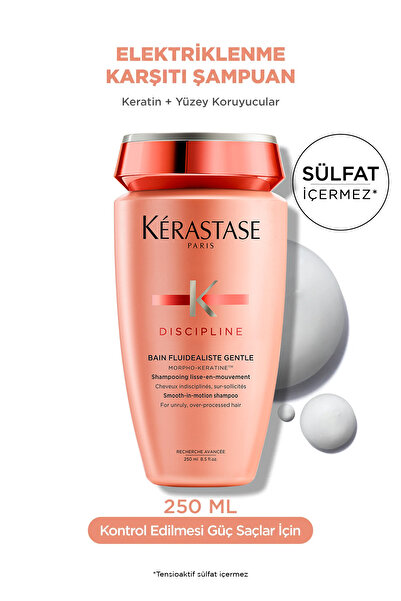 Kerastase Discipline Bain Fluidéaliste Sülfatsız Zor Şekillenen Saçlar Için Kontrol Sağlayan Elektri
