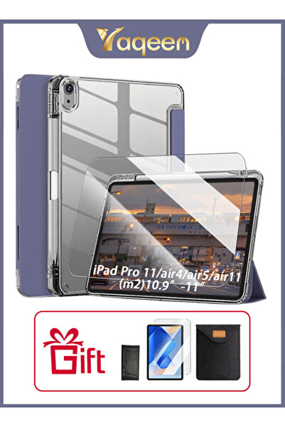 yaqeen iPad Air 11 Inch (M2) & iPad Pro 11 Inch Tri-Fold Stand Cover (1st/2nd/3rd/4th Generation)