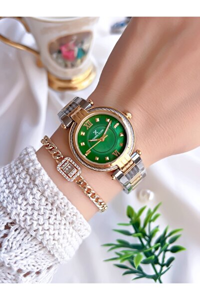 Daniel Klein Special Patterned Cord 3 Atm Water Resistant 2 Years Warranty Women Wristwatch+Bracelet V10925.4