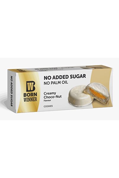 Born Winner بورن وينر بدون سكر مضاف كوكيز كريمة الفول السوداني 100g x6)BW Sug...