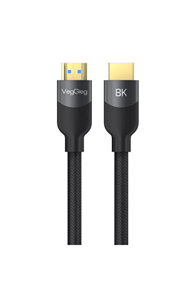 Veggieg Premium 4k 60hz Hdcp Arc Hdr Örgülü Hdmı 2.1 Kablo 15 Metre