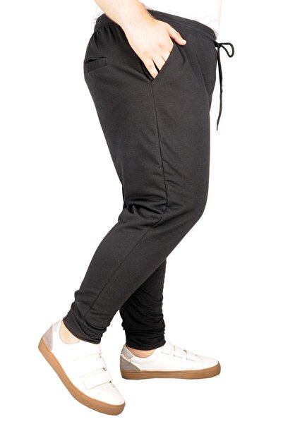 ModeXL Mode Xl Large Size Recycle Sweatpants Darpaça B20507 Μαύρο