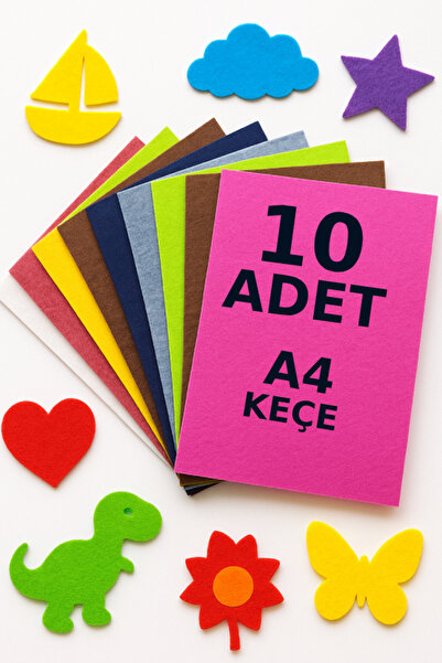 nistabolje 10 قطع من اللباد بألوان مختلطة - حجم A4 20×30 سم للأنشطة