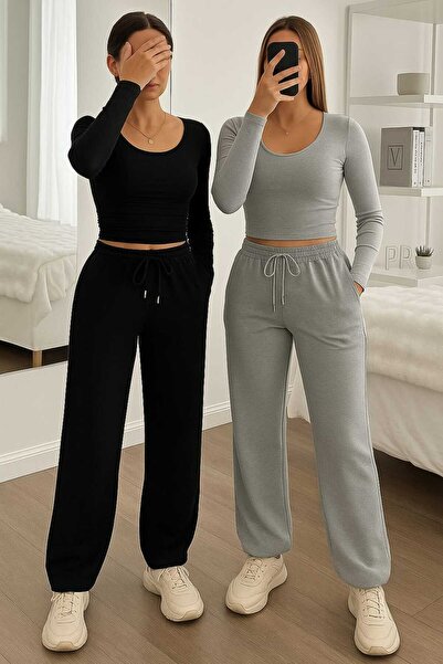 ELASSEL ΧΕΙΜΕΡΙΝΟ ΖΕΥΓΑΡΙ ΜΑΥΡΟ-ΓΚΡΙ ΦΑΡΔΙΑ ΦΟΡΜΑΤΣΕΣ ΠΑΝΤΕΛΟΝΙΑ