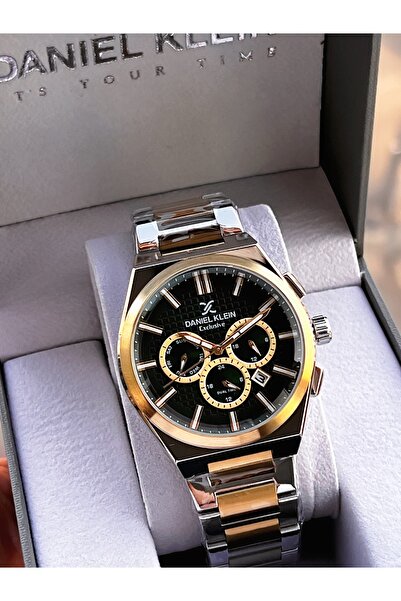 Daniel Klein Özel Deri Kutulu Çelik Kordon Iç Fonksiyonları Aktif 3 Atm Suya Dayanıklı Erkek Kol Saati