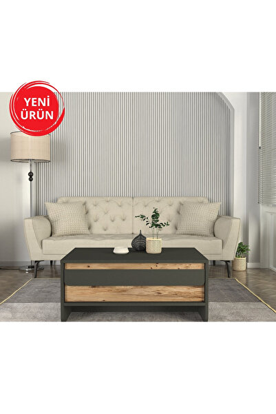 Dekorister Maggie Orta Sehpa Antrasit - Atlantikçam