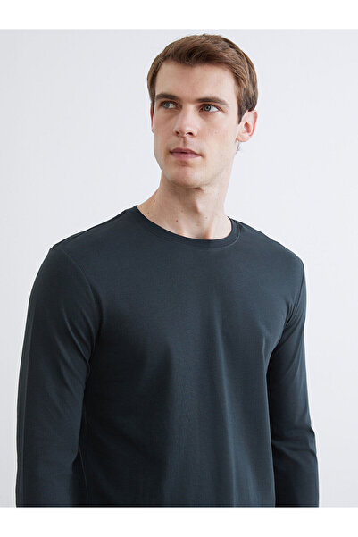 LC Waikiki Vision New Season Crew Neck Long Sleeve Men's T-Shirt