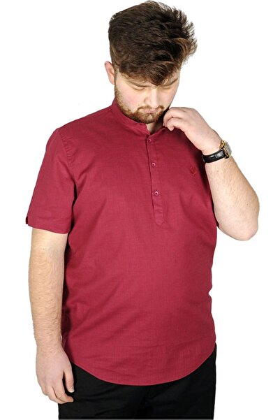 ModeXL Mode Xl Ανδρικό κοντομάνικο γιακά 20387 Plum