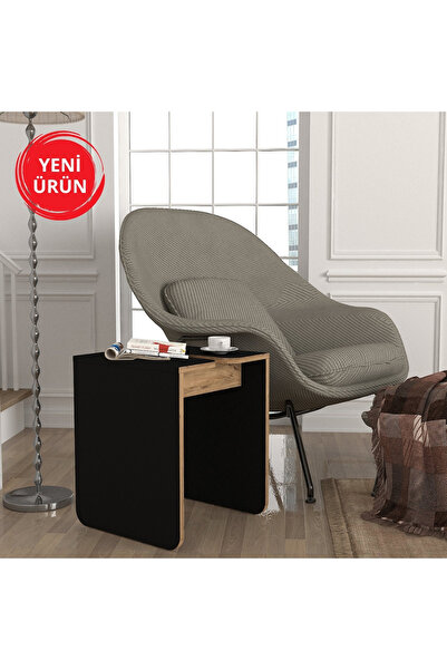 Dekorister Gieza Yan Sehpa Siyah-atlantikçam