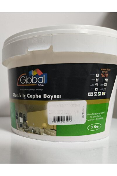 Soyfidan Global Plastik İç Cephe Boyası 3KG