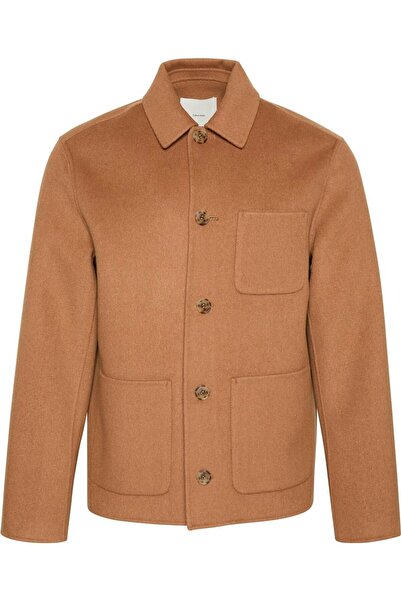 Calvin Klein Ls Double Face Wool Blend Chore Erkek Mont