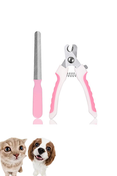 Beatitude Kedi Ve Küçük Irk Köpek Pembe Tırnak Makası Törpü Seti Orta Boy Yeni Model 1 Adet Manikür Bakım
