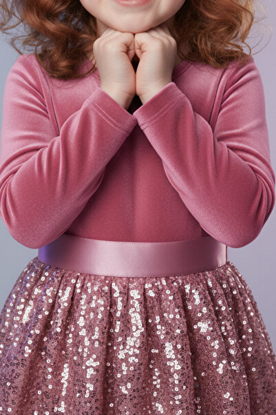 My Kids Wear Dívčí šaty s flitry a mašlí pro zvláštní příležitosti, věk 3-10 let