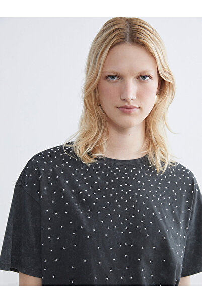 LC Waikiki Vizyon New Season Crew Neck Stone Women's T-Shirt