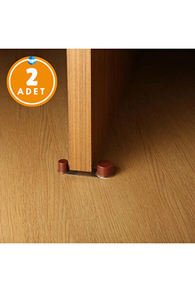 Miningaa 2 Pieces No Trace Easy Installation Adjustable Stainless Steel Plum Color Door Holder Door Stopper