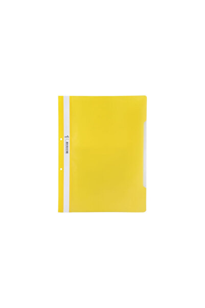 Umix A4 plastic folder with rails and perforations, yellow, 50 pcs/set