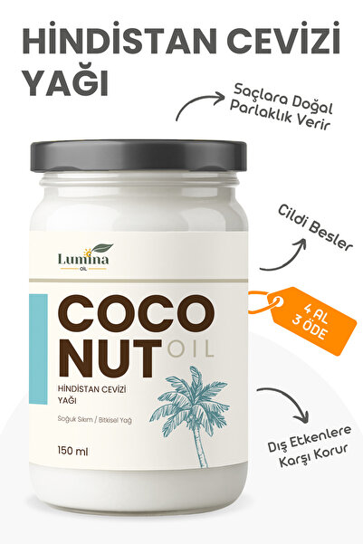 LUMİNAOİL Hindistan Cevizi Yağı 150 ml (Soğuk Sıkım)