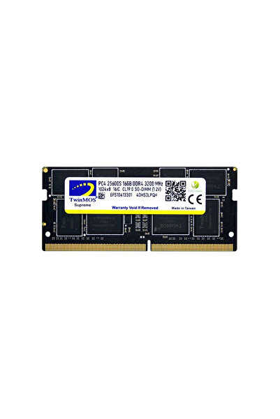TwinMOS 16Gb Ddr4 3200Mhz Notebook Ram Mdd416Gb3200N