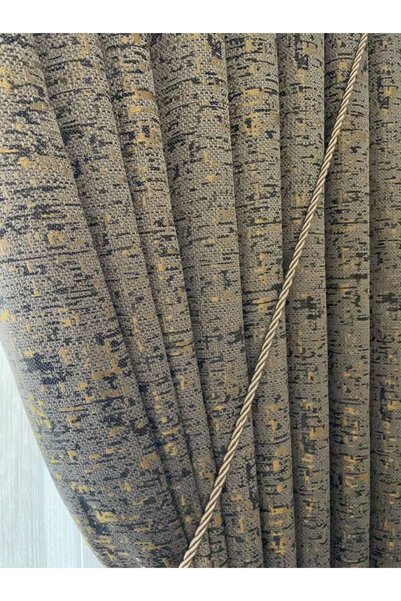 MebelPort Curtain Background Jacquard Curtain Perla Pattern Double Wing Sheer Pleated (1 X 3)